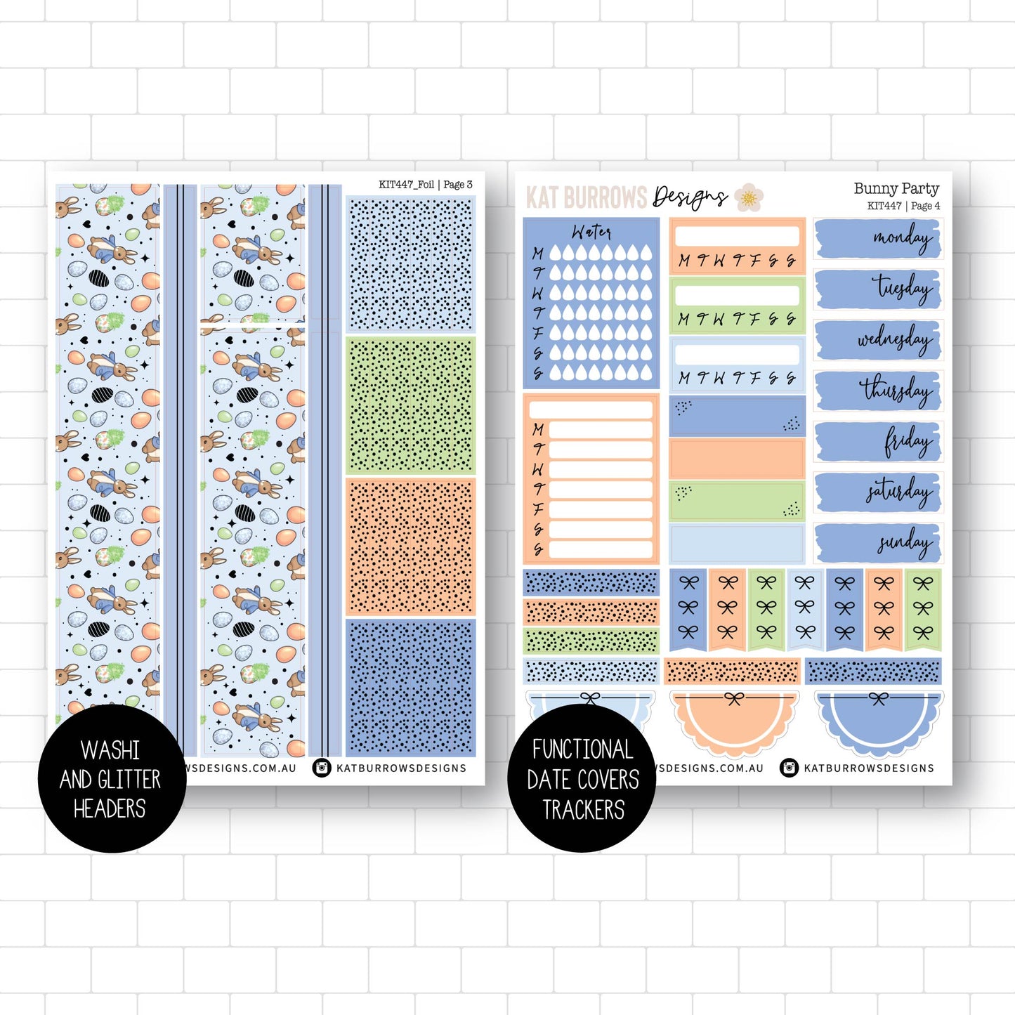 Deluxe Foiled Kit: Bunny Party (SILVER FOIL)