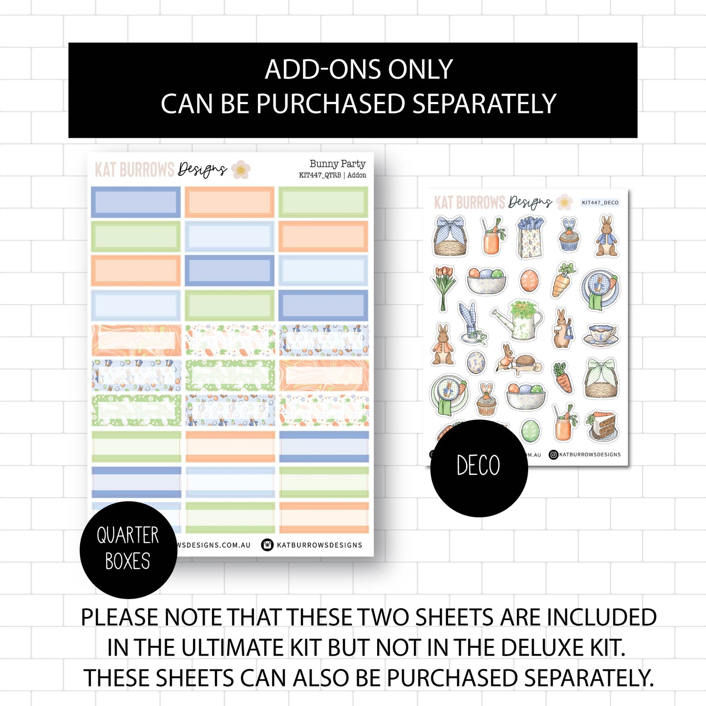Deluxe Foiled Kit: Bunny Party (SILVER FOIL)