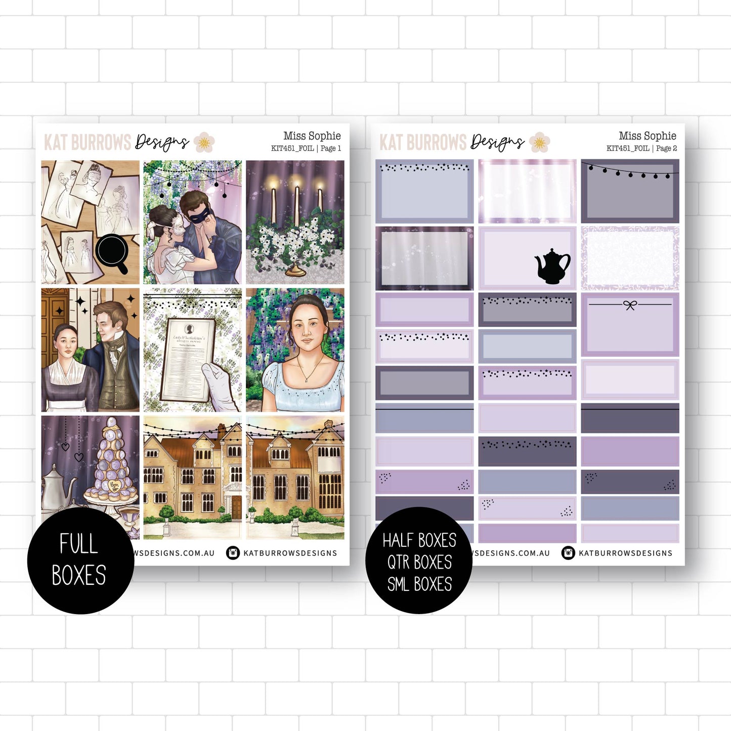 Deluxe Foiled Kit: Miss Sophie (SILVER FOIL)