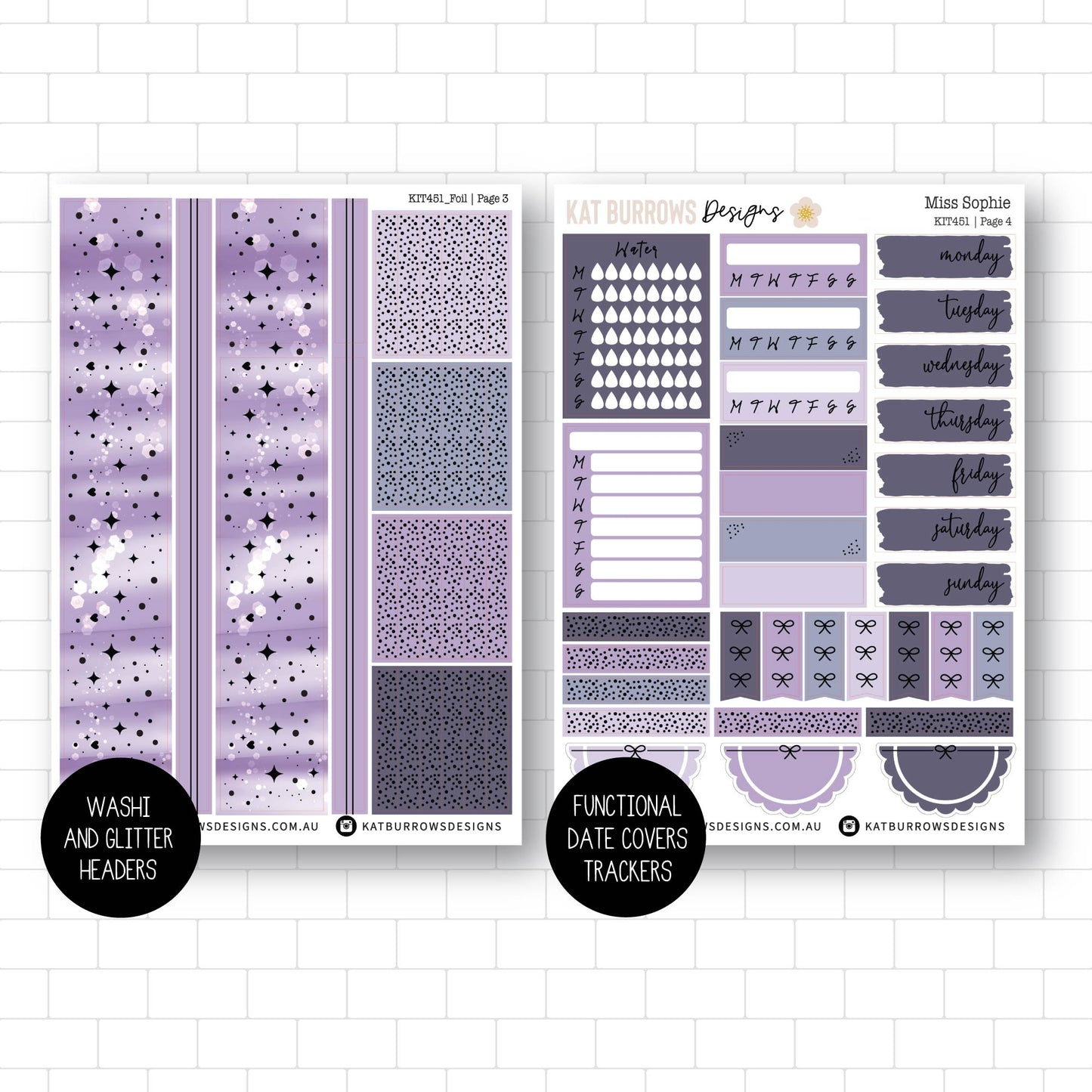 Deluxe Foiled Kit: Miss Sophie (SILVER FOIL)