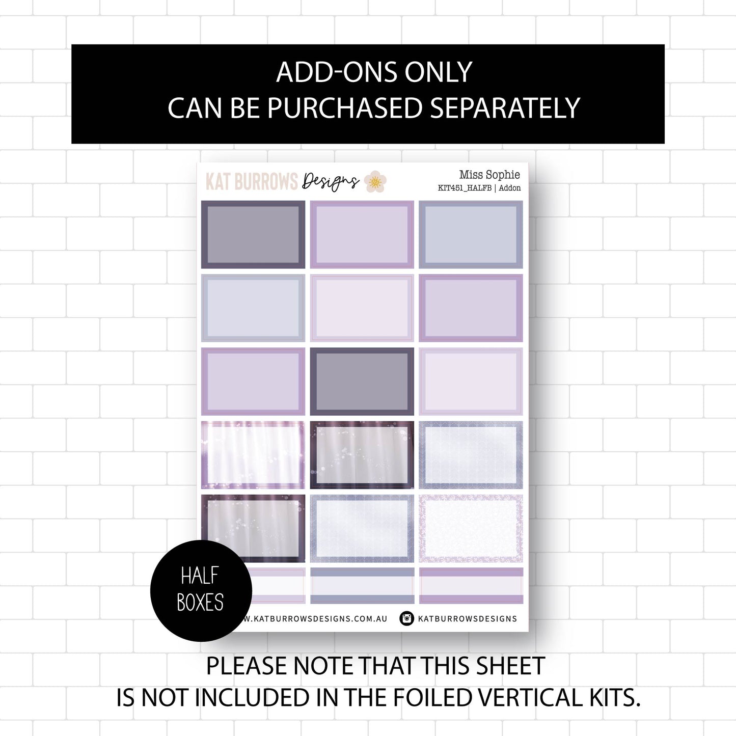 Deluxe Foiled Kit: Miss Sophie (SILVER FOIL)