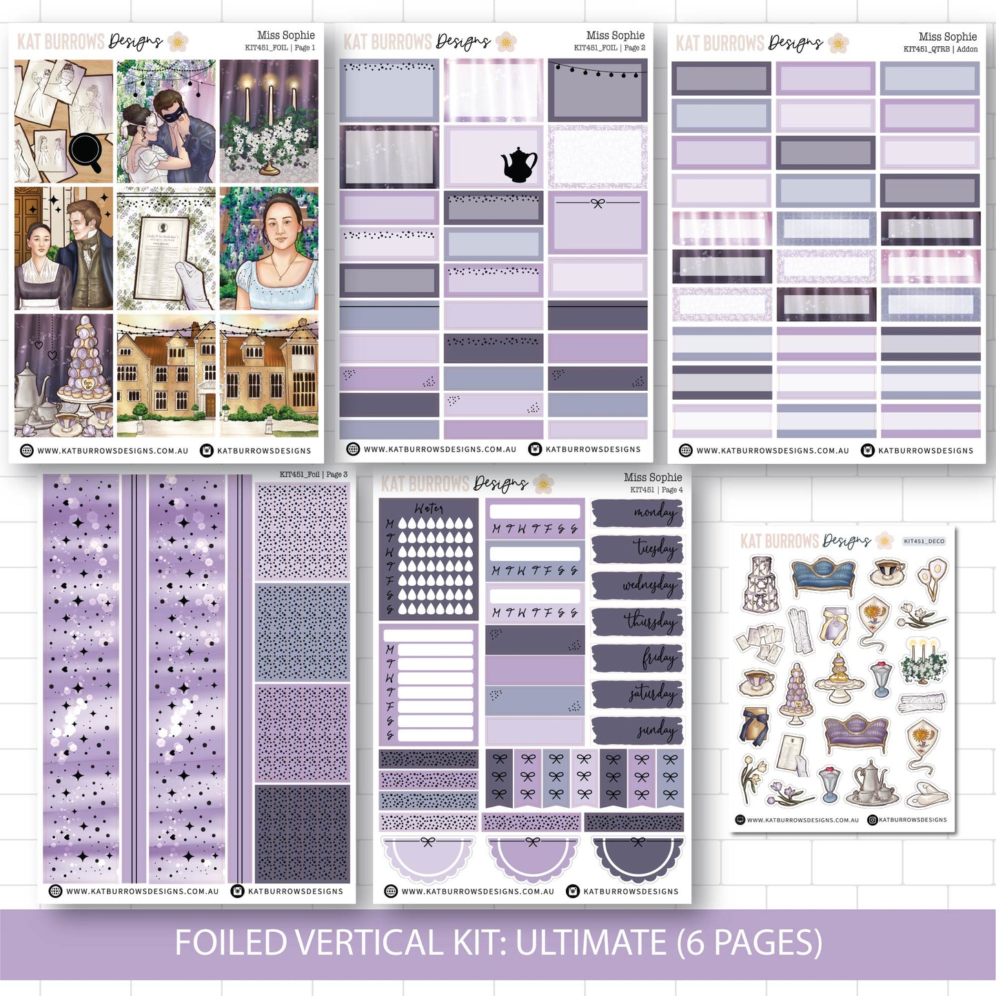 Deluxe Foiled Kit: Miss Sophie (SILVER FOIL)