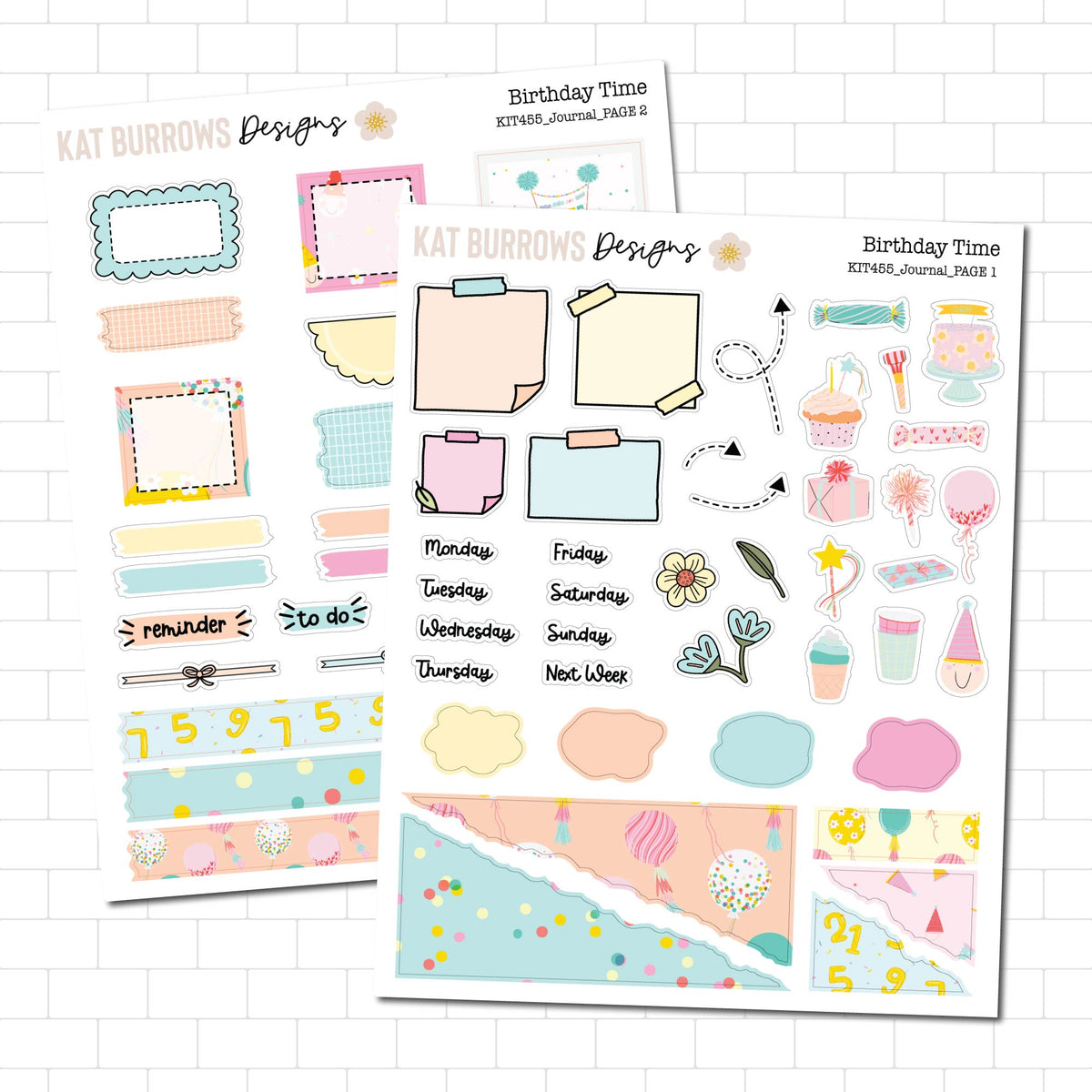 Journal Kit: Birthday Time