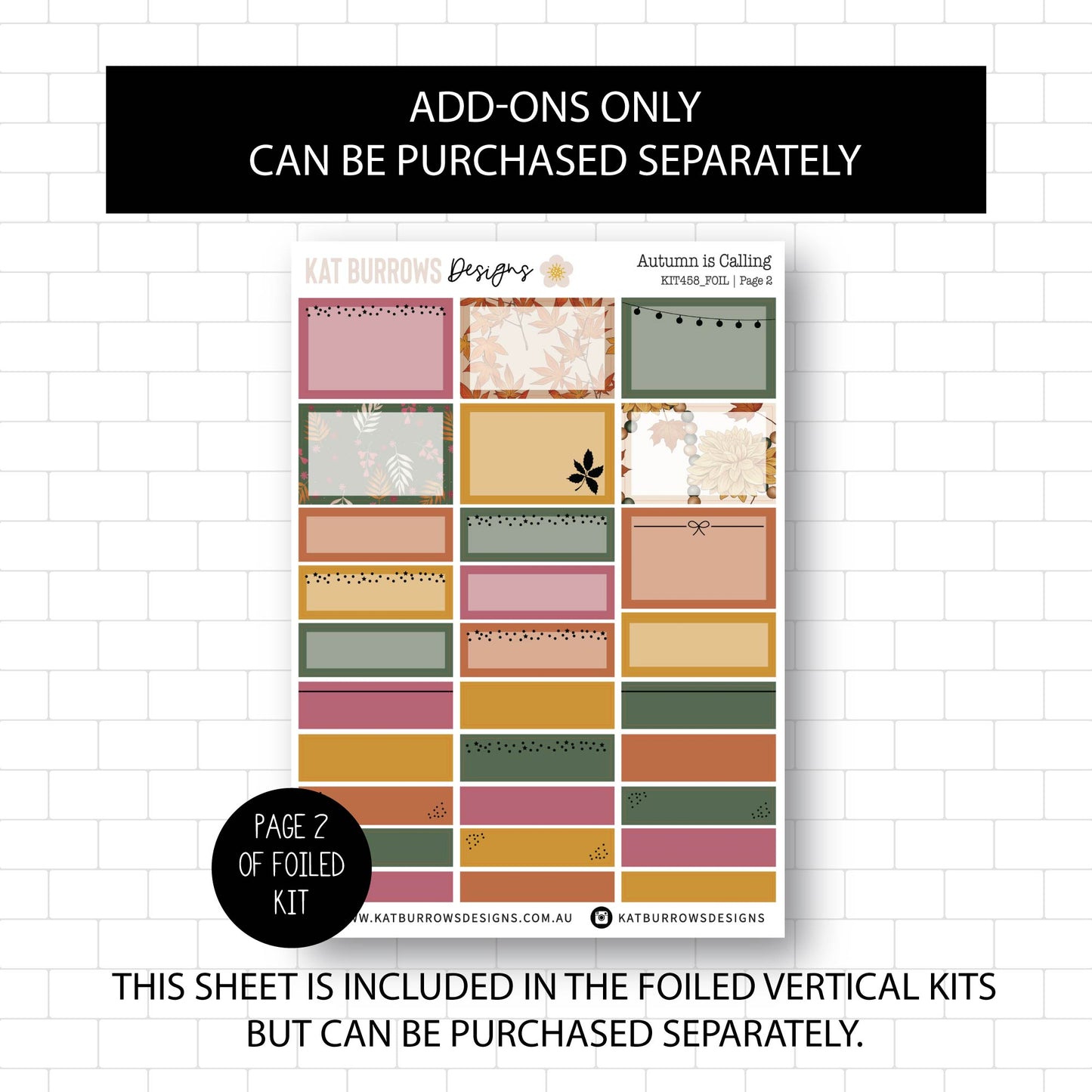 Deluxe Foiled Kit: Autumn is Calling (ROSE GOLD FOIL)