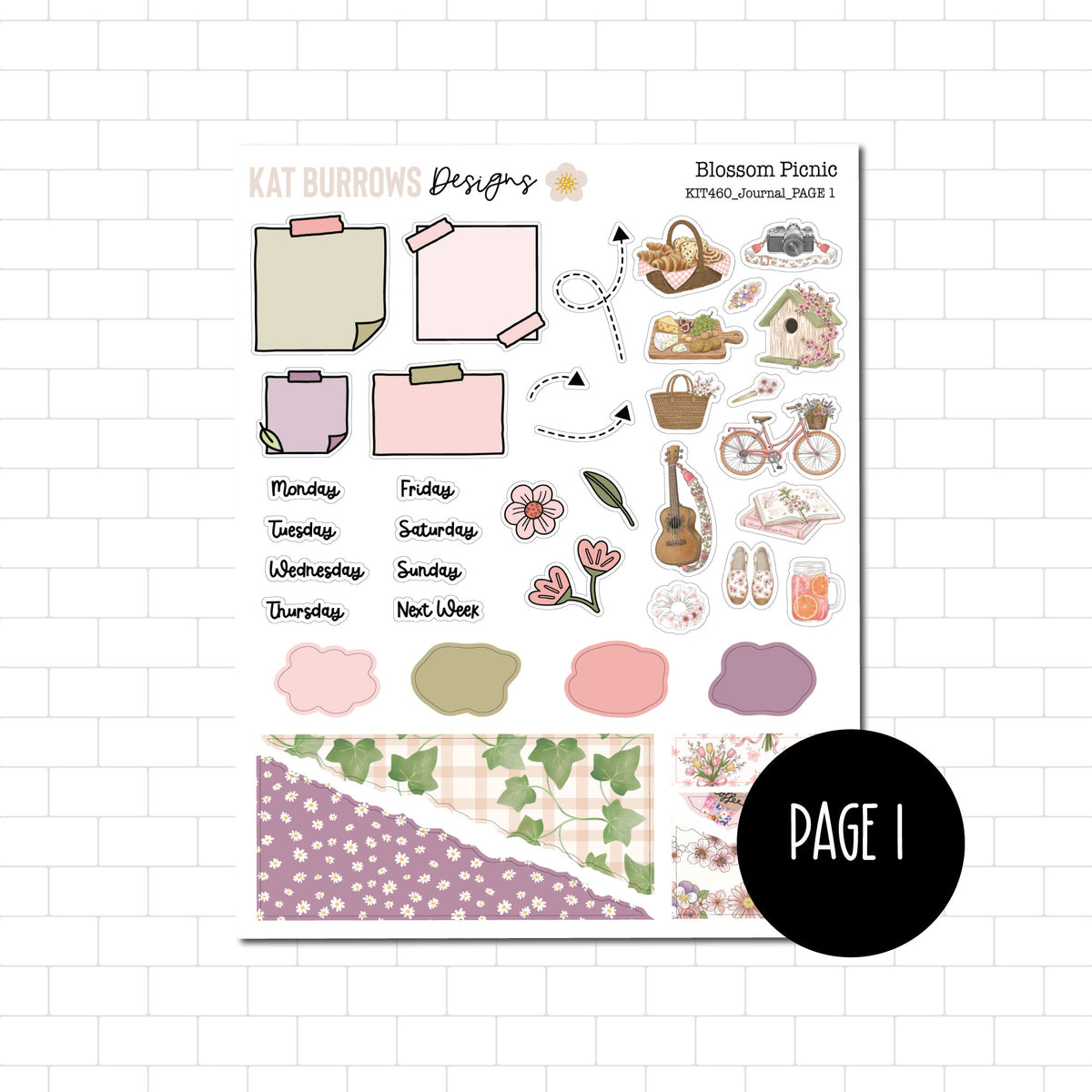Journal Kit: Blossom Picnic