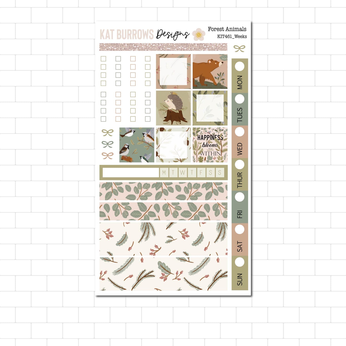 Hobonichi/Lime Weeks: Forest Animals