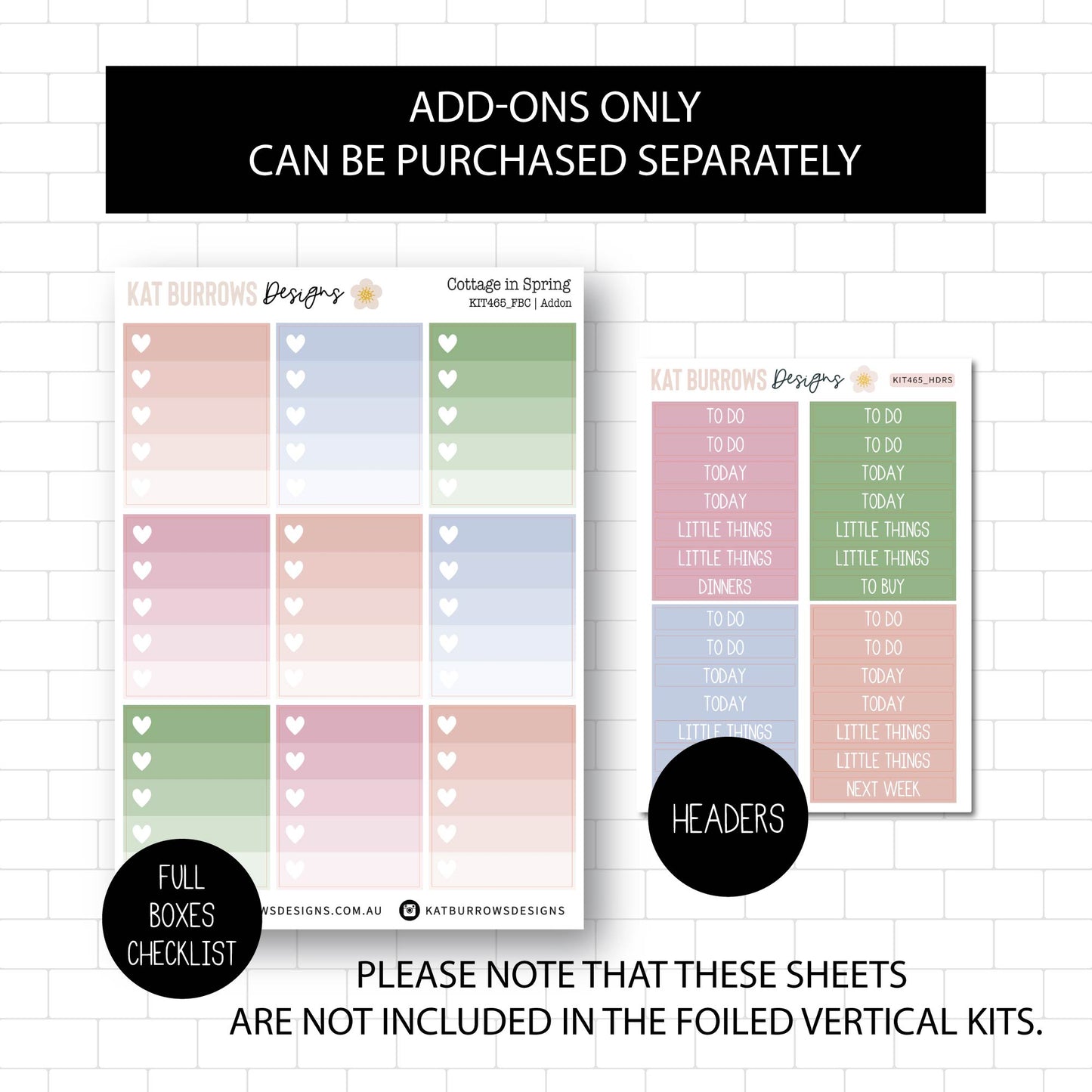 Deluxe Foiled Kit: Cottage in Spring (ROSE GOLD FOIL)