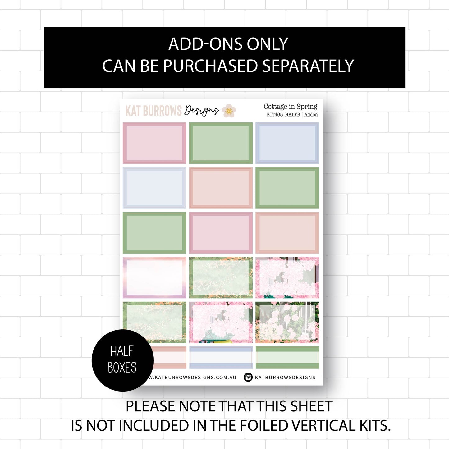 Deluxe Foiled Kit: Cottage in Spring (ROSE GOLD FOIL)