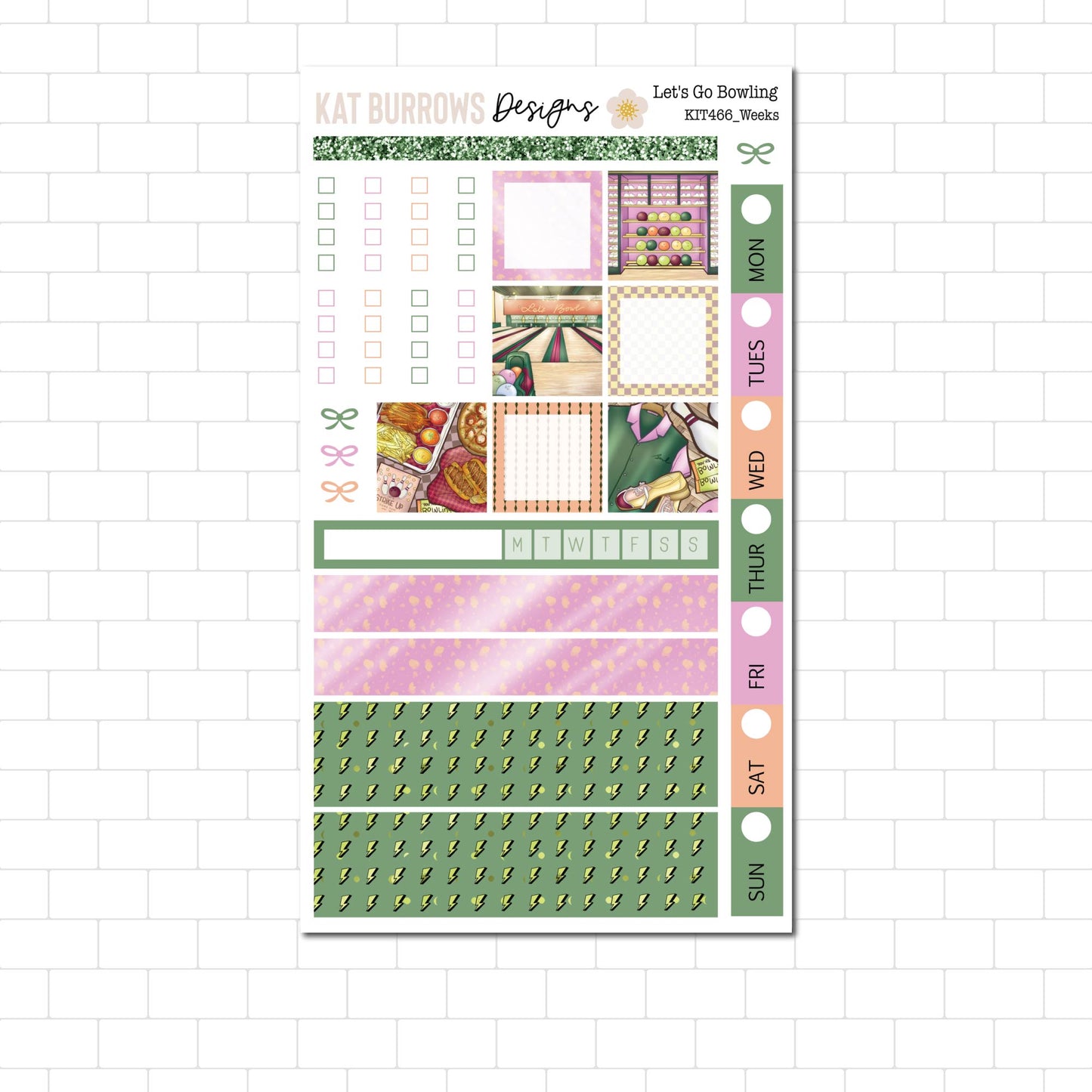 Hobonichi/Lime Weeks: Let's Go Bowling