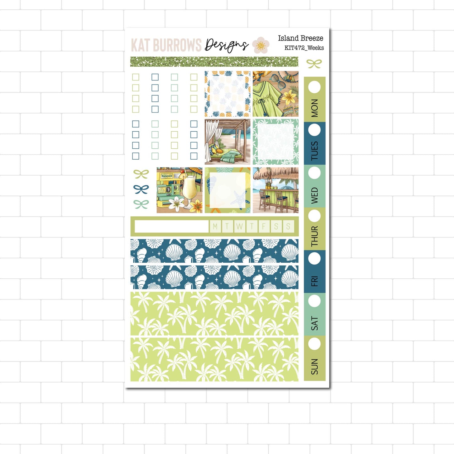 Hobonichi/Lime Weeks: Island Breeze