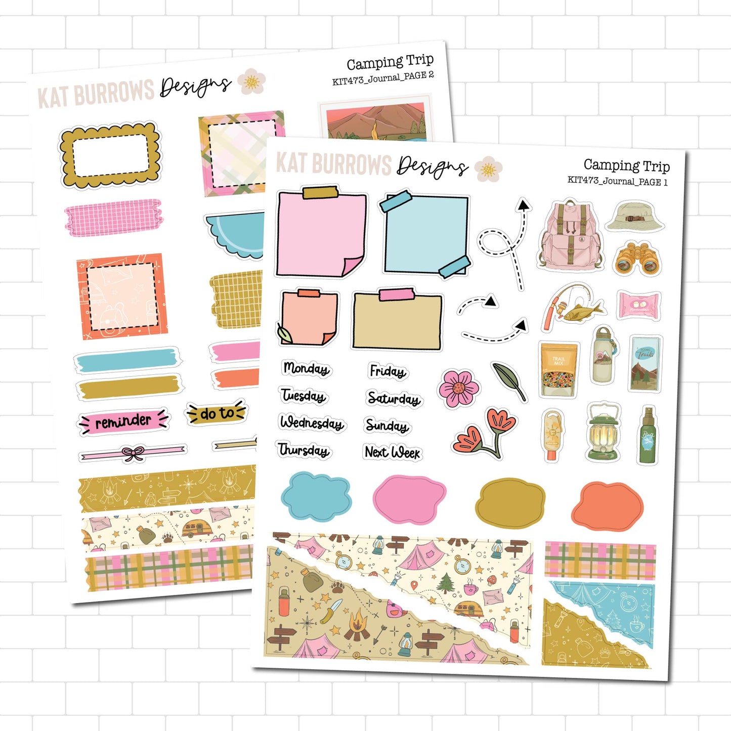 Journal Kit: Camping Trip