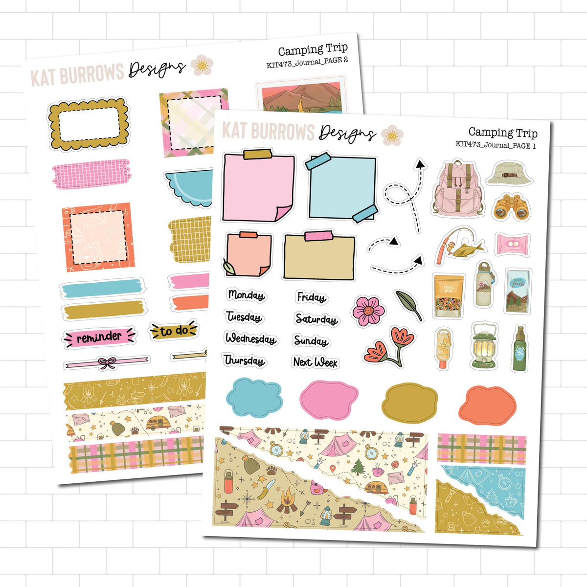 Journal Kit: Camping Trip