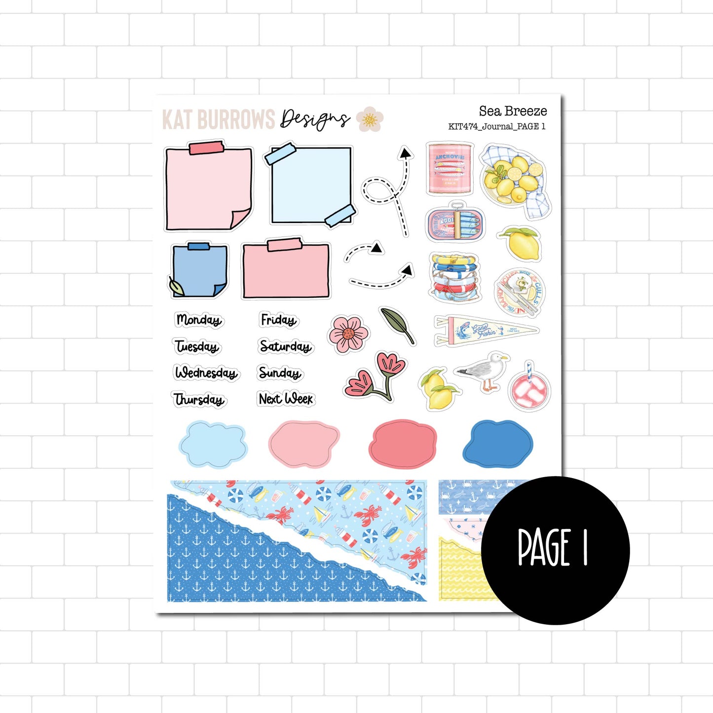 Journal Kit: Sea Breeze