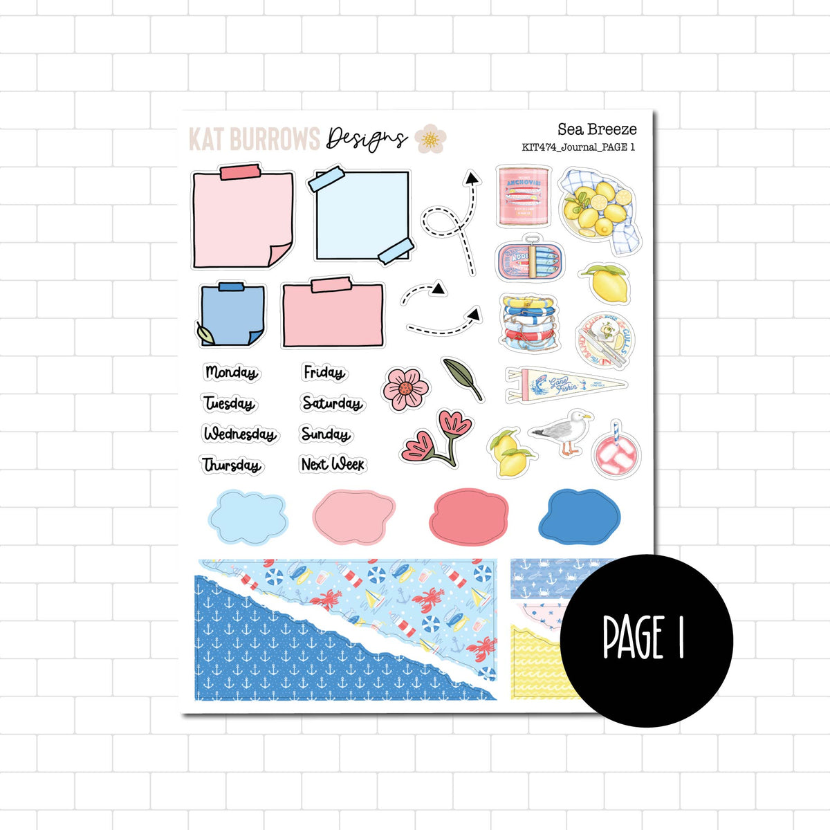 Journal Kit: Sea Breeze