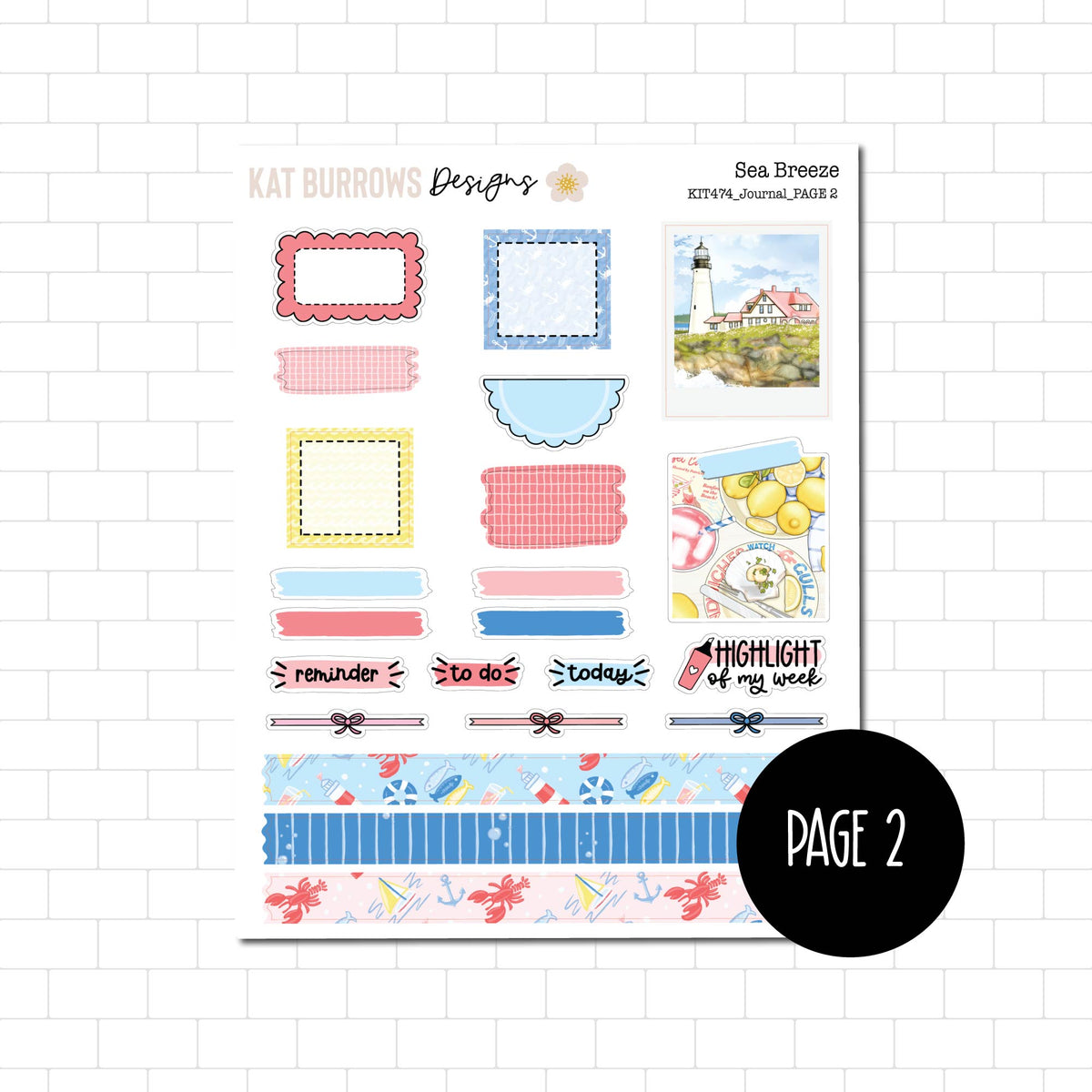 Journal Kit: Sea Breeze