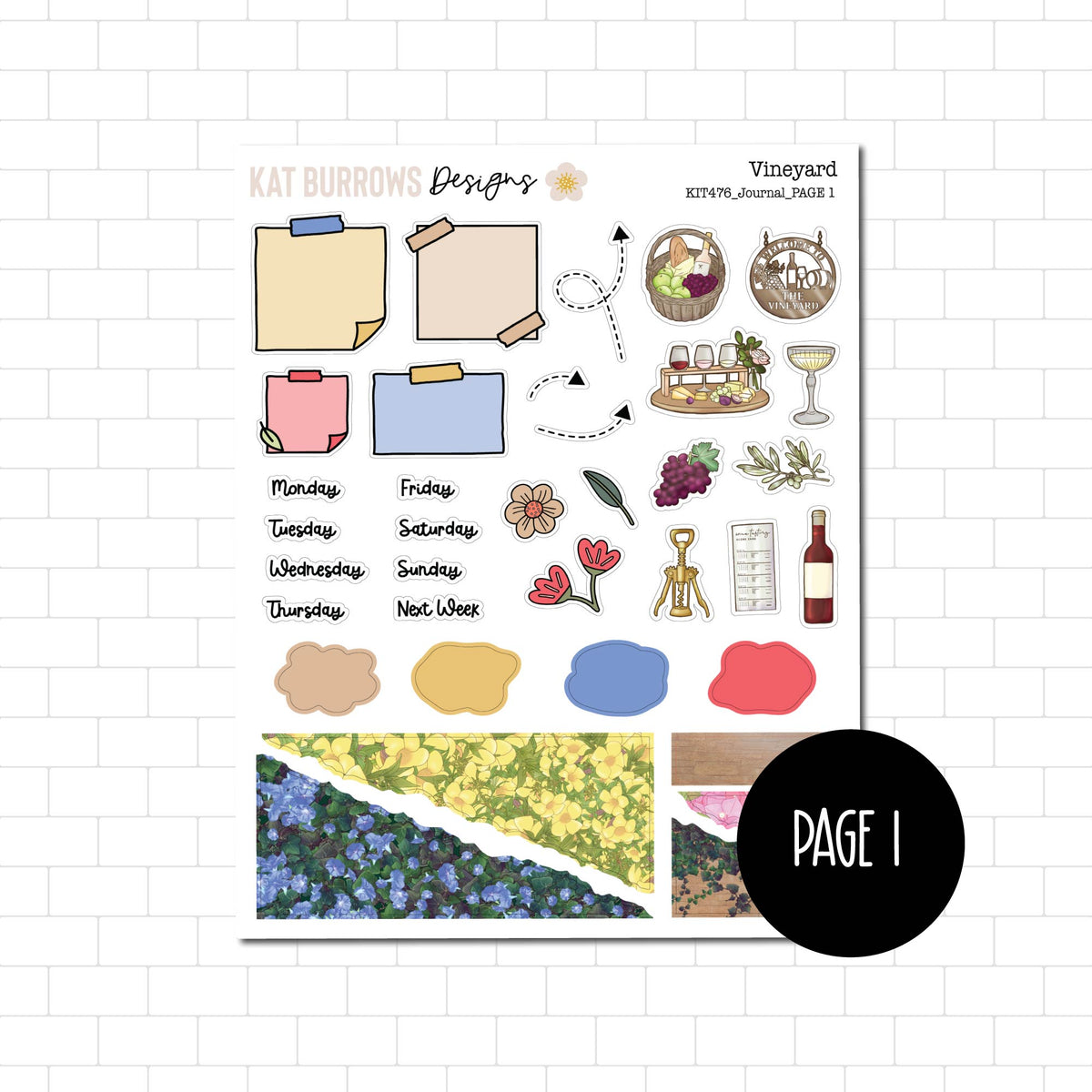 Journal Kit: Vineyard