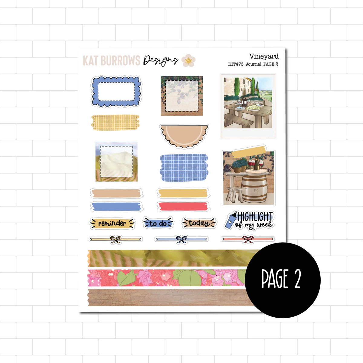Journal Kit: Vineyard