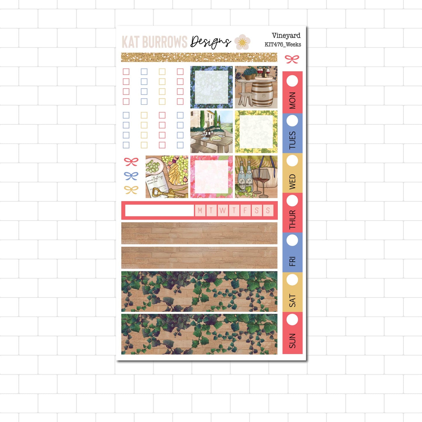 Hobonichi/Lime Weeks: Vineyard