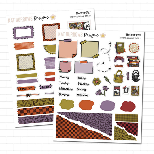 Journal Kit: Horror Fan