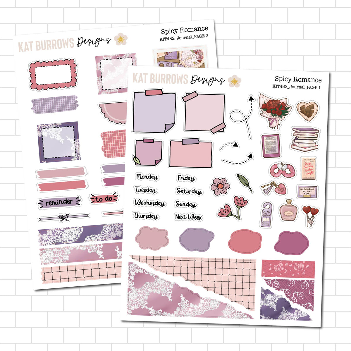 Journal Kit: Spicy Romance