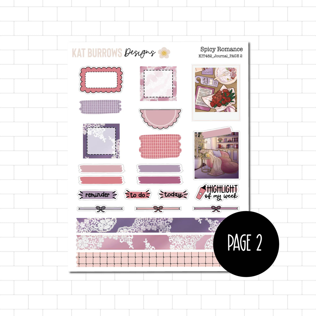 Journal Kit: Spicy Romance