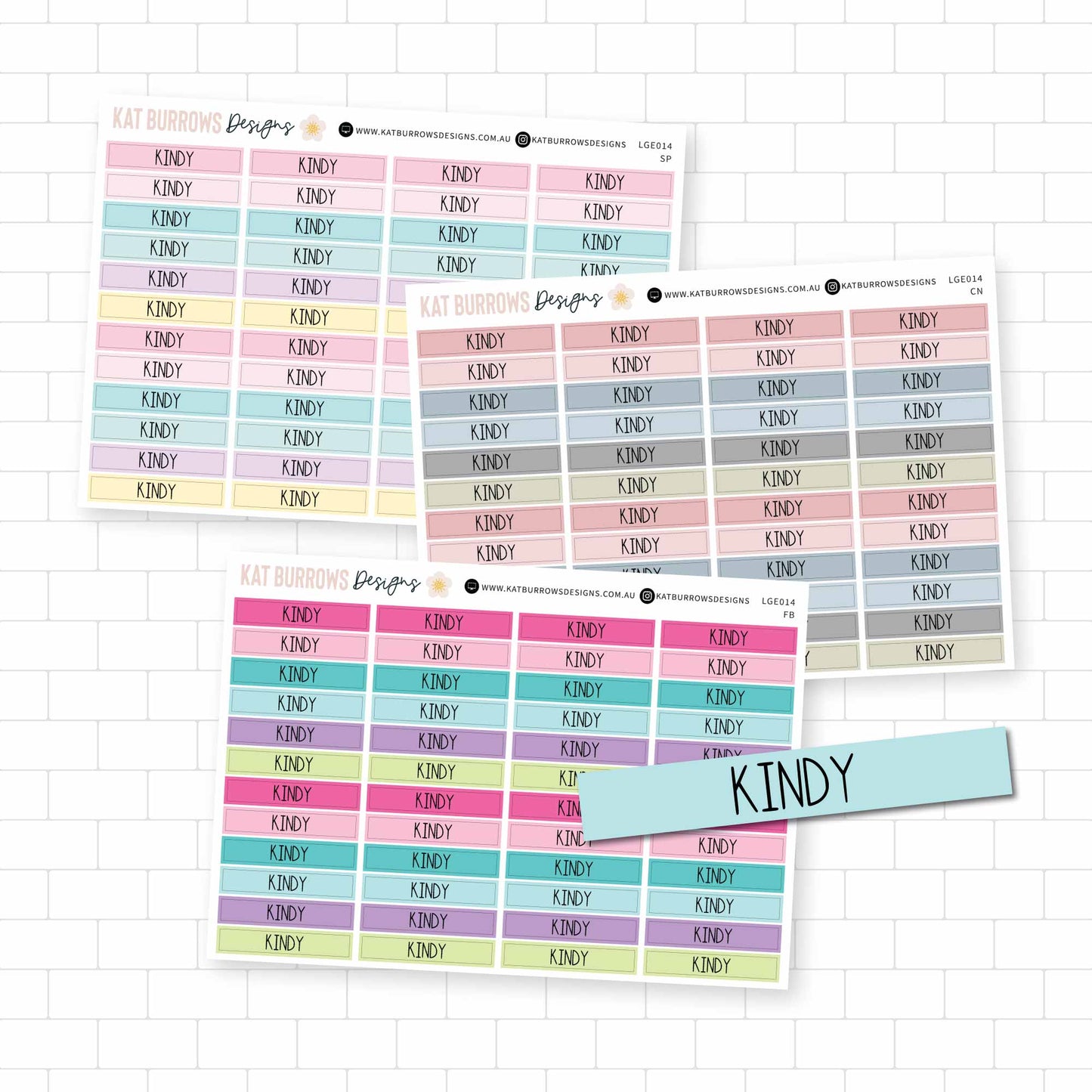 Stickers: Kindy Headers