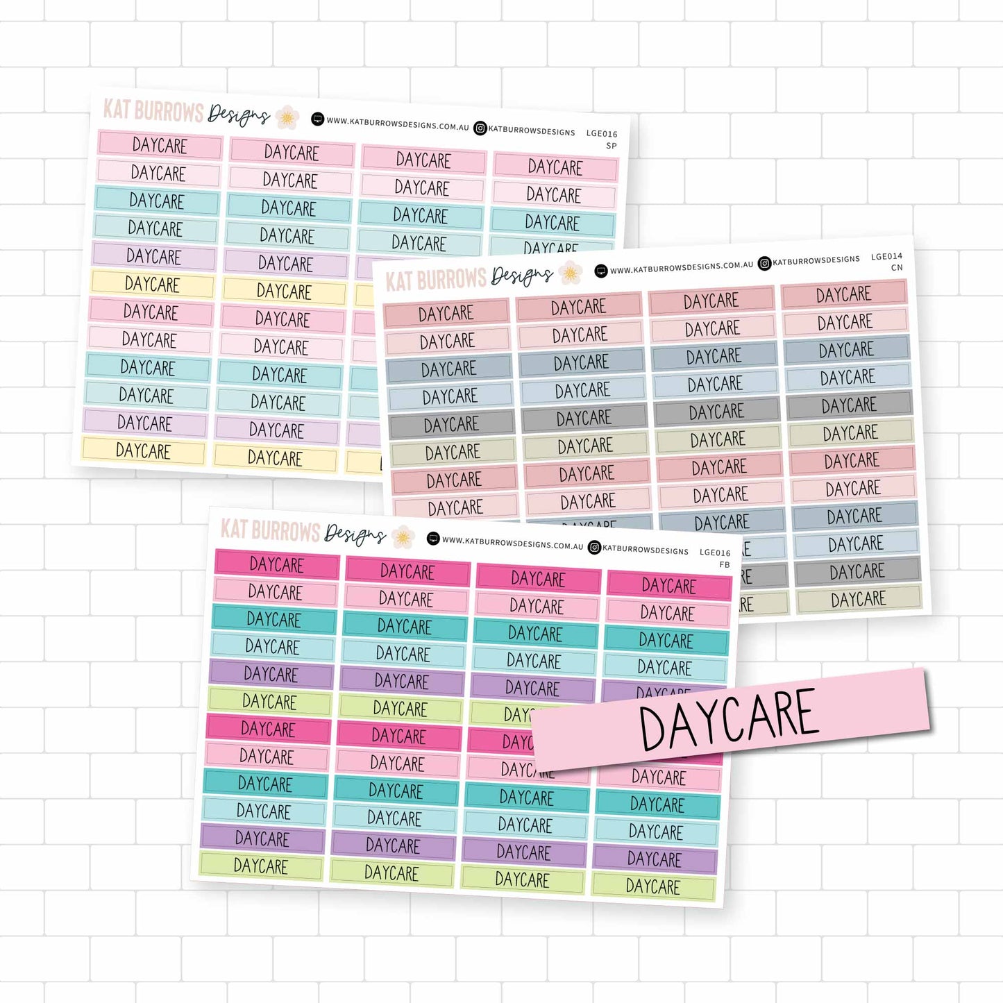 Stickers: Daycare Headers