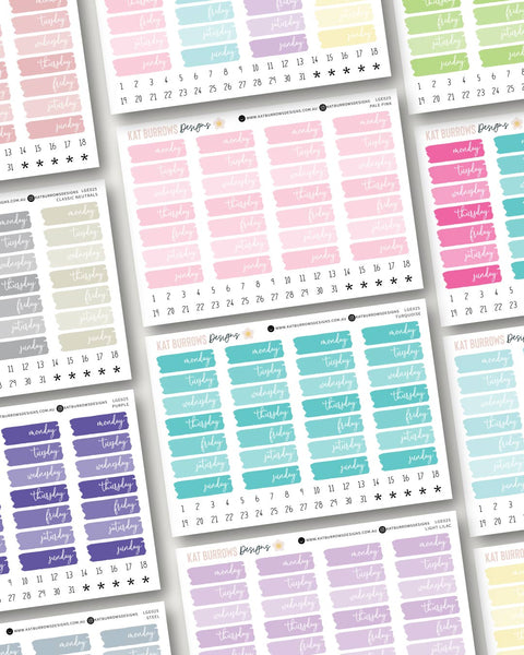 Stickers: Date Covers with Date Dots