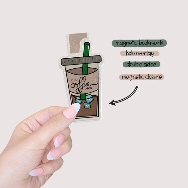 Magnetic Bookmark: Iced Coffee