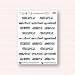 Script: Appointment