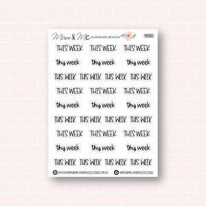 Script: This Week