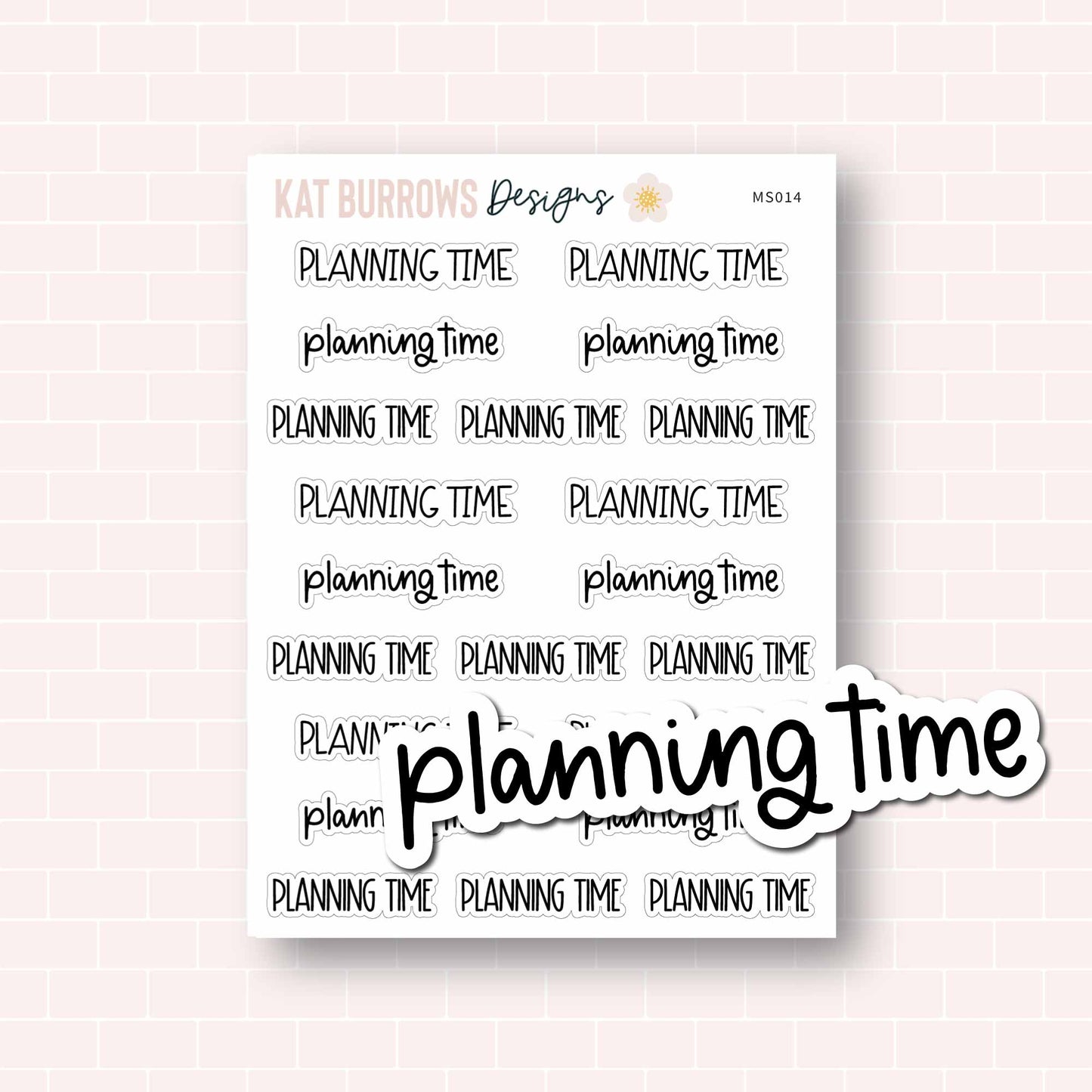 Script: Planning Time