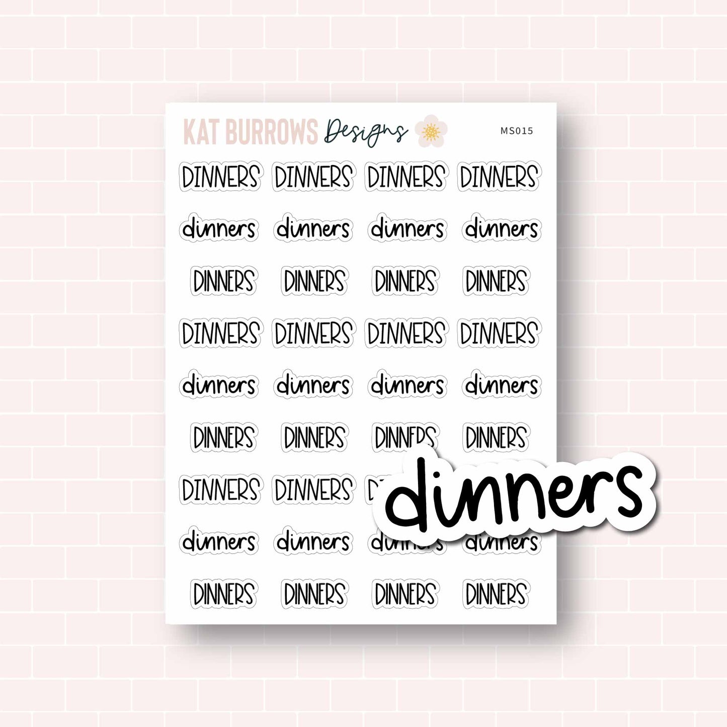 Script: Dinners