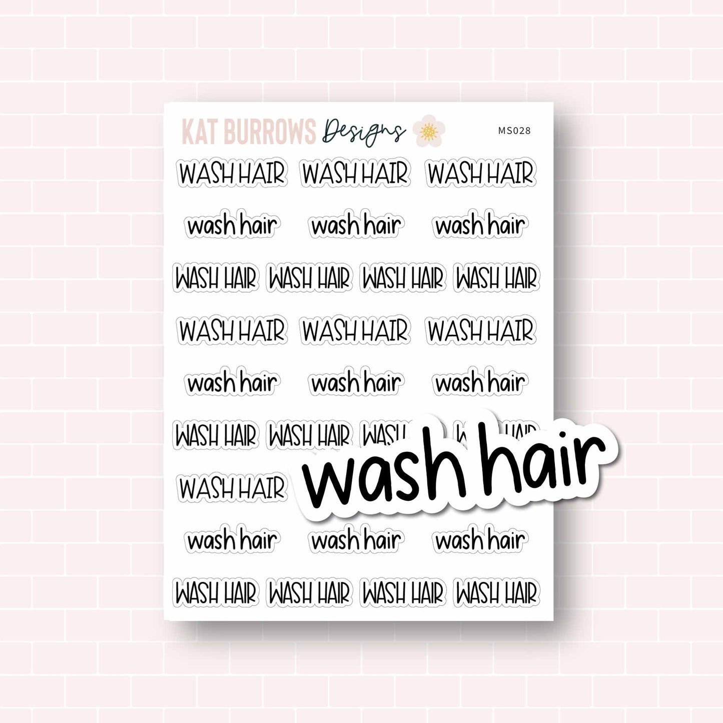Script: Wash Hair