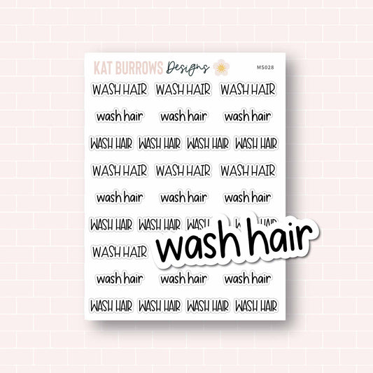Script: Wash Hair