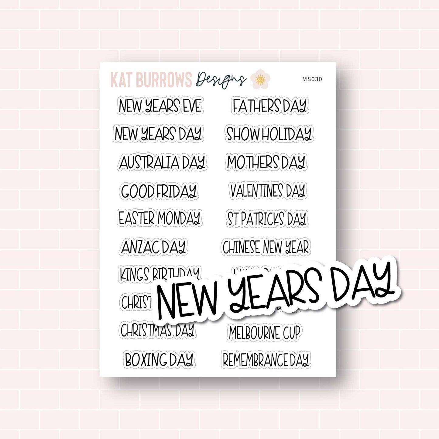 Script: Public Holidays 1