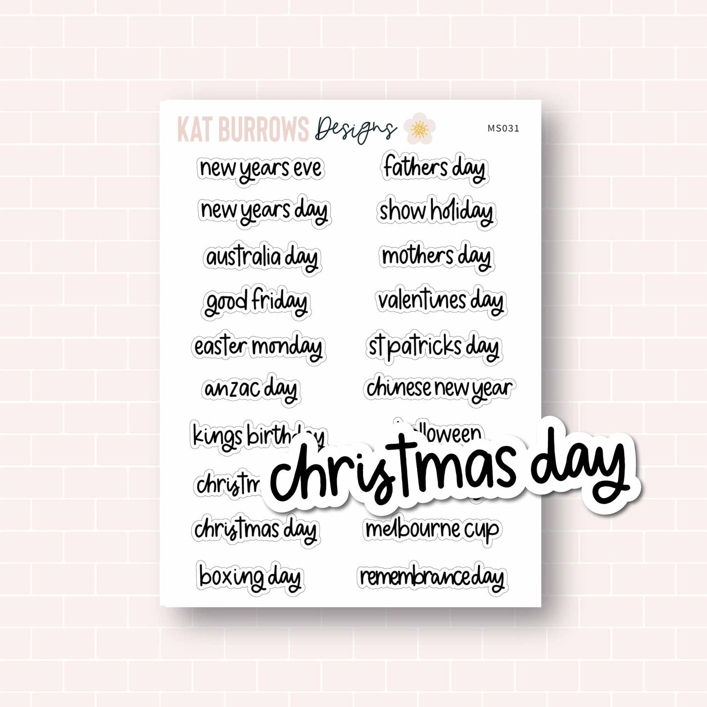 Script: Public Holidays 2