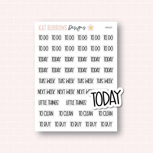 Script: Assorted Little Things