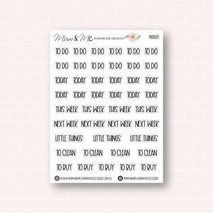 Script: Assorted Little Things