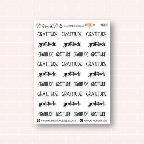 Script: Gratitude