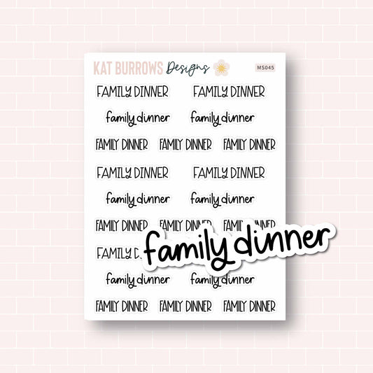 Script: Family Dinner