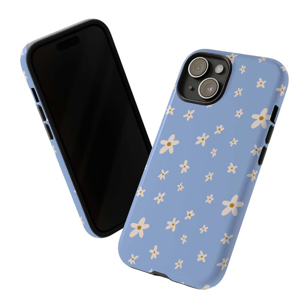 Phone Case: Daisies on Blue