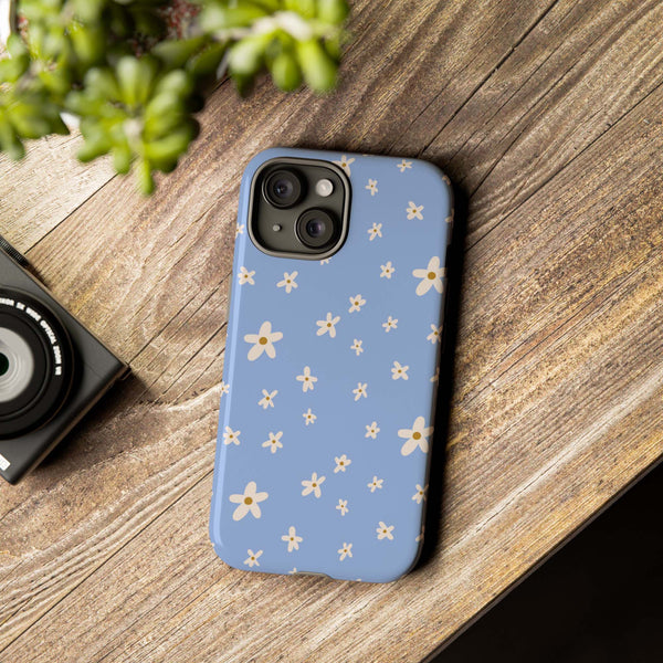Phone Case: Daisies on Blue