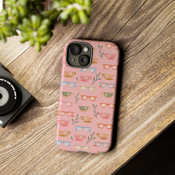 Phone Case: Tea Cups and Glasses