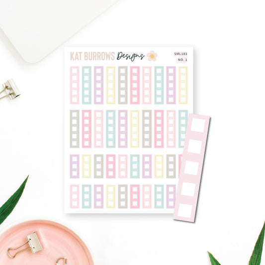 Stickers: Lime Weekly Checklists 1