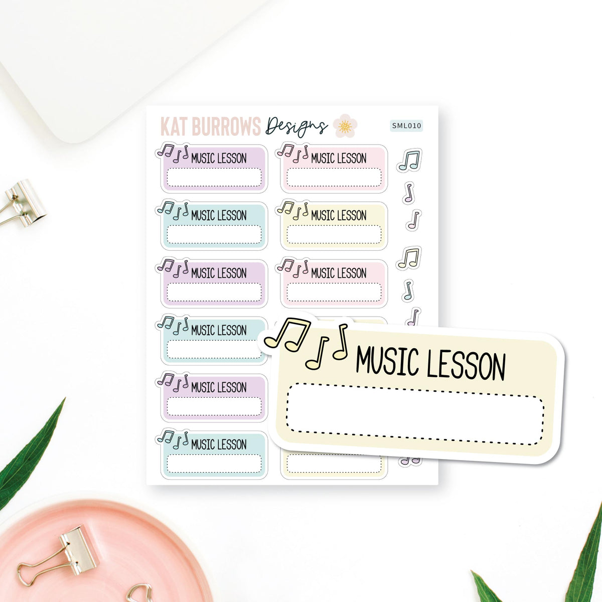 Stickers: Music Lesson