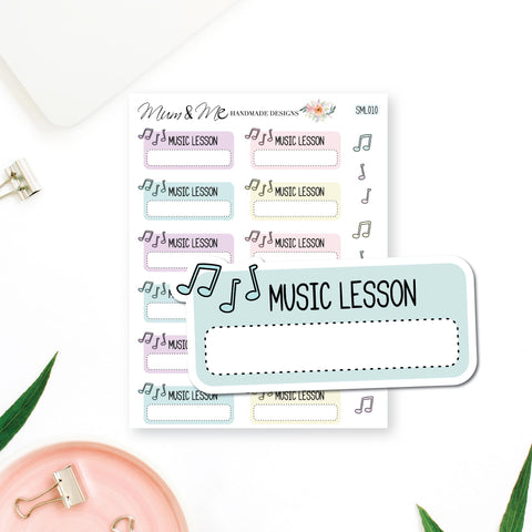 Stickers: Music Lesson