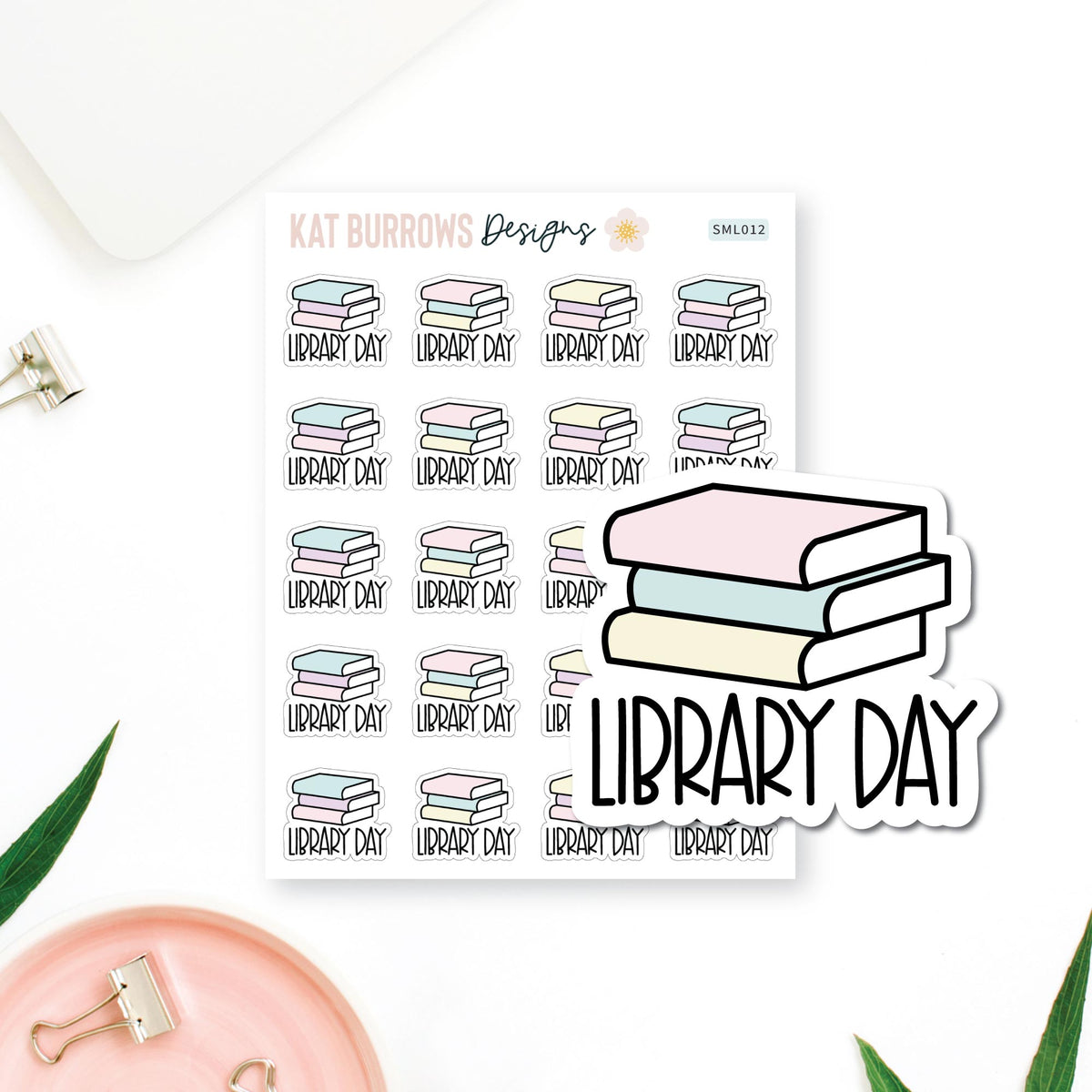 Stickers: Library Day
