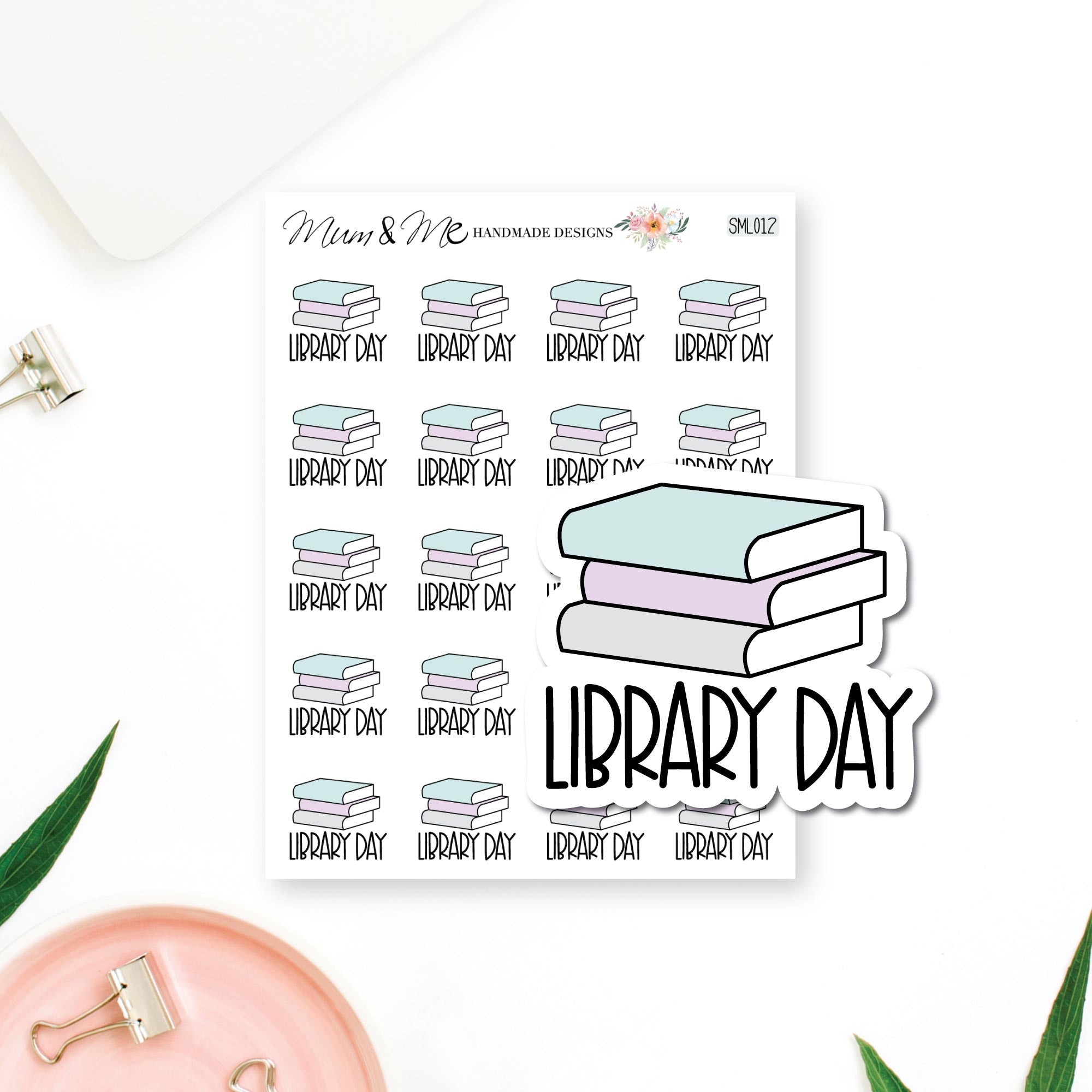 Stickers: Library Day