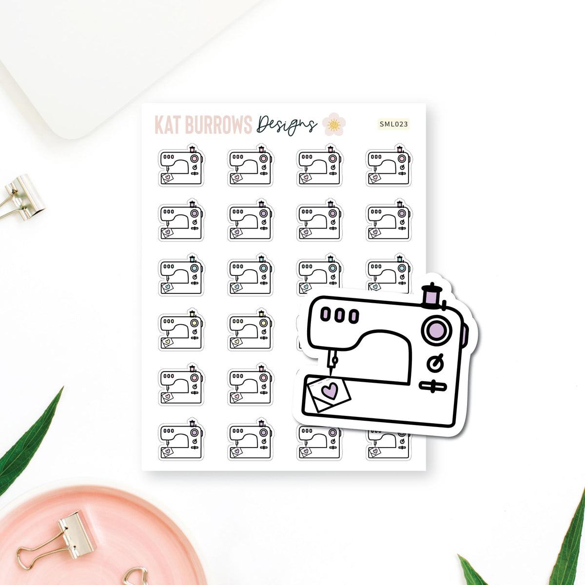Stickers: Sewing Machine